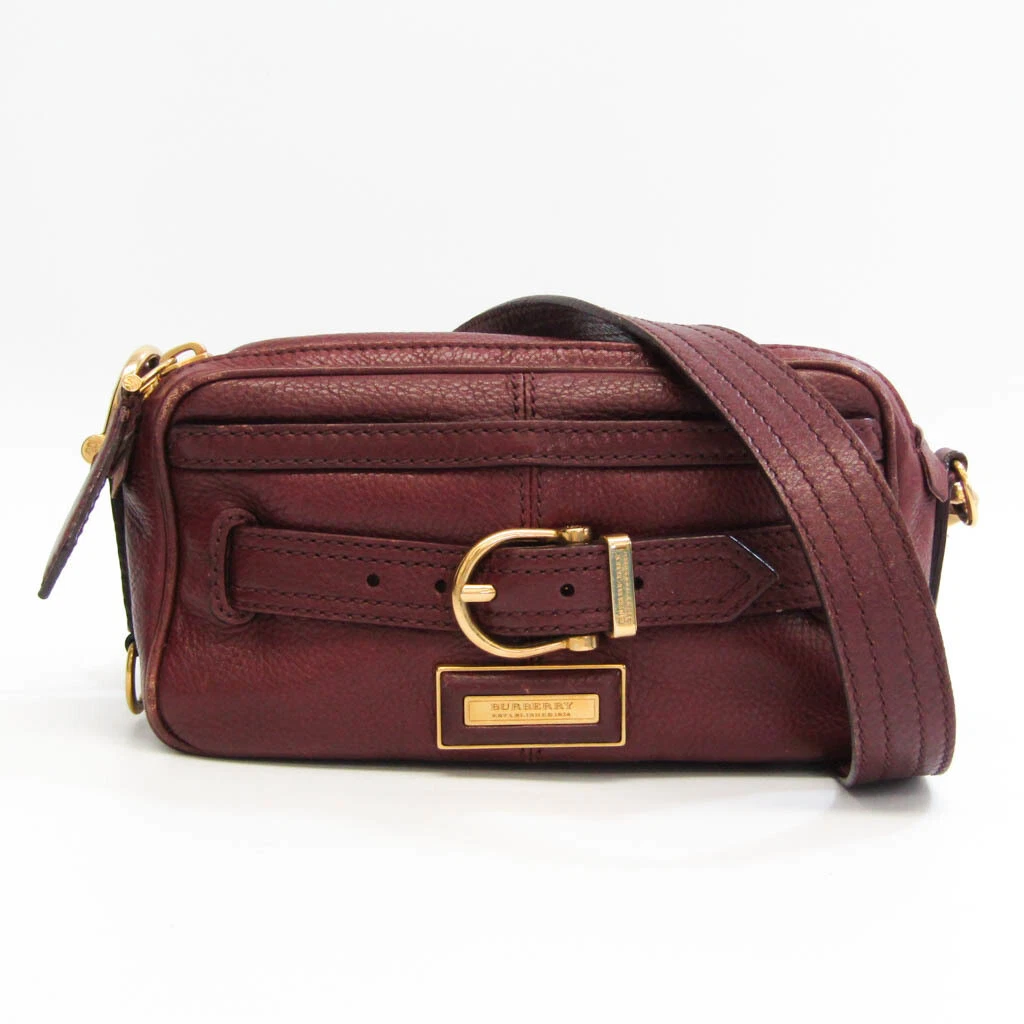 Burberry Women s Leather Shoulder Bag Bordeaux BF556343