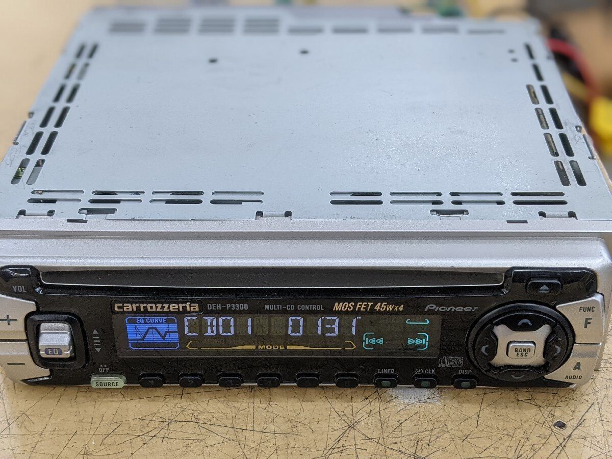 Used Pioneer Carrozzeria DEH-P3300 CD Player Car Stereo with Used Pioneer Carrozzeria DEH-P3300 CD Player Car Stereo with