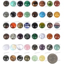 Wholesale 16mm Round cabochon CAB flatback semi-precious gemstone Save  in bulk