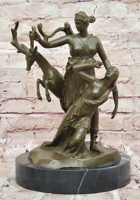 Artemis Goddess Bronze Statue   Hand Made LTD Edition Lost Wax Method Figurine