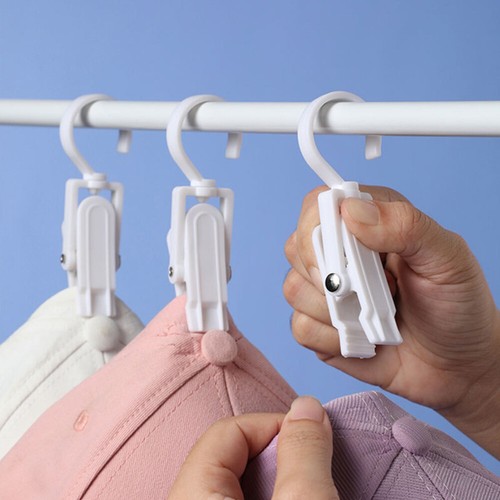 12Pcs Clothes Pins Swivel Hook Clip Scarf Hanger Hanging Clips Giant Clothespin - Picture 10 of 12