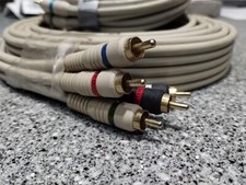 Lot Of Video Cable 5 RCA Component 72 Feet Long Tv Game  More.. Tested