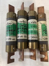 FOUR- CEFCO CRN-R100 250VAC 100 AMP FUSES , New-open box, Tested