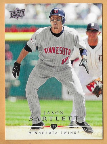 JASON BARTLETT MINNESOTA TWINS #278 - UPPER DECK NM-MT 2008
