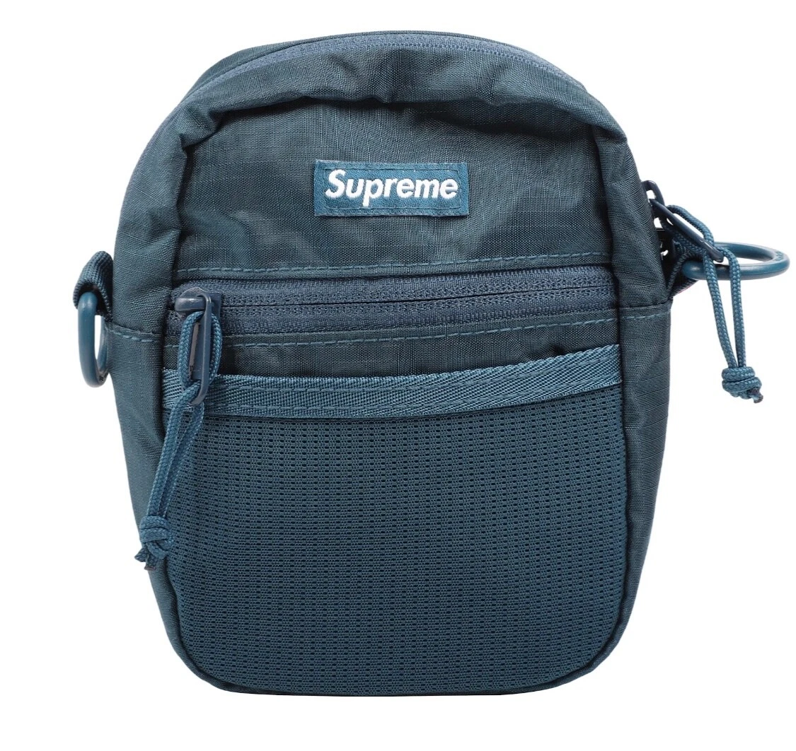Petit sac à bandoulière Supreme en sarcelle SS17 neuf avec étiquette