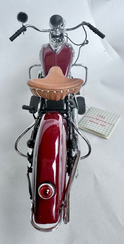 FRANKLIN MINT Harley-Davidson 1942 Indian Motorcycle Model 442 1/10 Scale Marune - Picture 2 of 8
