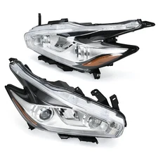 Pair For 2015-2018 Nissan Murano Full LED Headlights Assembly Headlamps
