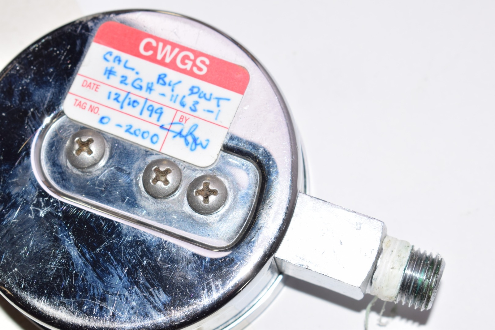 Ashcroft, Pressure Gauge, 43611, 0600 PSI, 23/4'' Face, Brass Tube