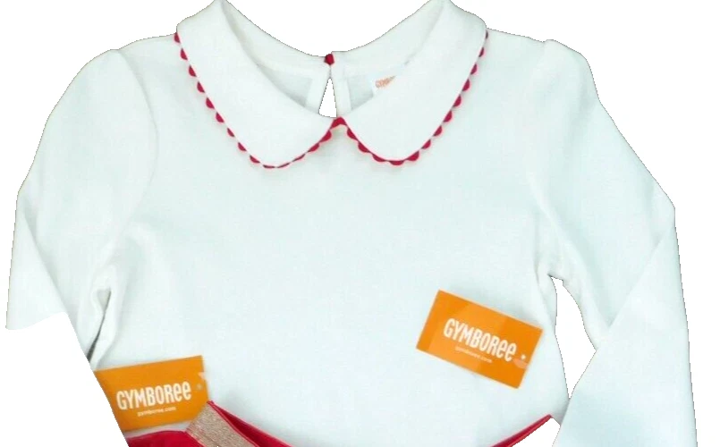 Gymboree Disney Parks Niñas 7 Rojo Tutú Tul Falda Blanco Top Denim Chaqueta 7/8NUEVO CON ETIQUETAS Foto 4 de 4