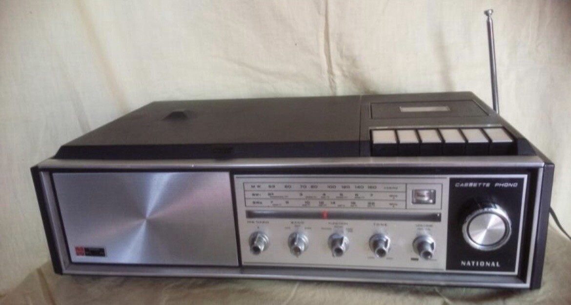 Super rare!Original boombox national 3 in 1 cassette phono radio