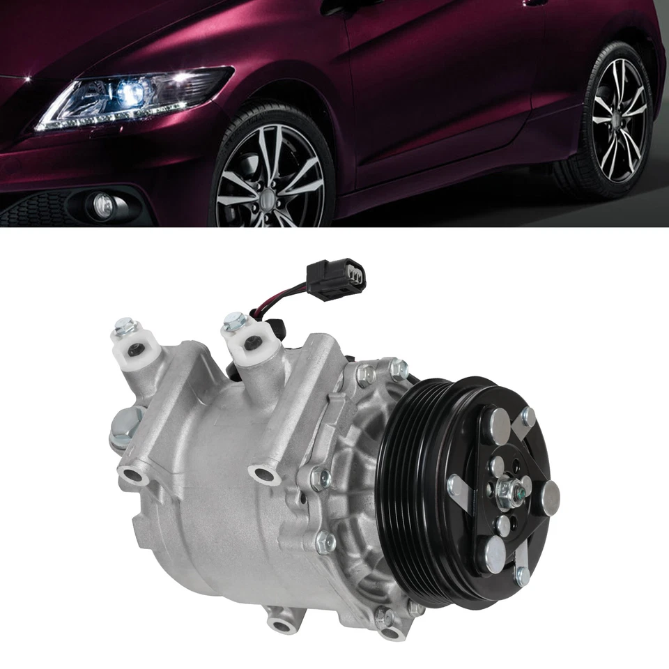 A/C Compressor For 2011-2015 Honda CR-Z 1.5L/2010-2014 Honda Insight 1.3L Foto 4 de 4