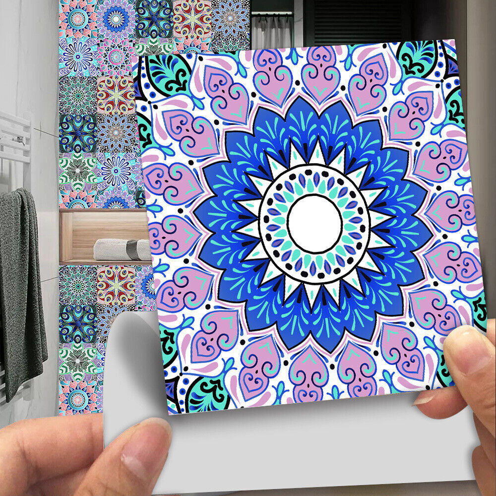 1050pcs Kitchen Bathroom Tile Stickers Wall Decors Selfadhesive Waterproof uk eBay