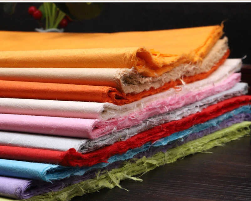 10pc Colorful  Fiber Xuan Rice Paper Calligraphy Painting Handmade Yunlong Paper - Image 4 of 4