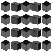 Bonsicoky 20Pcs Square Furniture Leg Caps 3/4" x 3/4" (20 x 20mm), Anti-Slip  