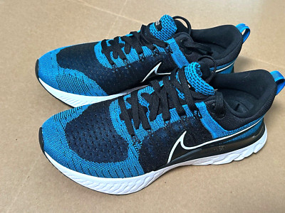 Nike React Infinity Run FK2 Mens Running Shoes Black Blue New Size 9