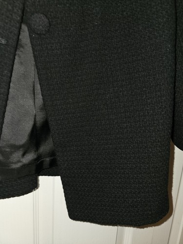Women's Black Barney's New York Blazer Jacket Suit Button See Measurements - Picture 6 of 10