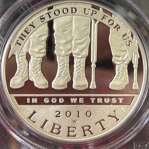 ๐บ๐ธ 2010-W Silver Dollar โ American Disabled Veterans - Commemorative Coin - Picture 2 of 10