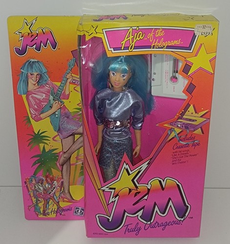 2 poupées vintage jem et les hologrammes : aja et