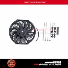 12 Inch Electric Universal Slim Cooling Fan Engine Pull Push Radiator 1400cfm