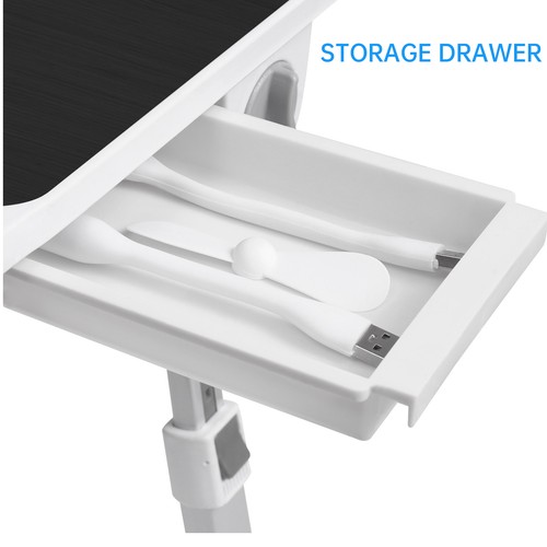 Adjustable Laptop Table Stand Lap Sofa Bed Tray Foldable PC Notebook Desk - Picture 9 of 10
