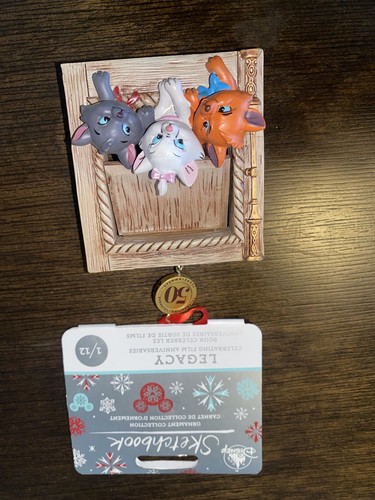 Disney Ornament Sketchbook Legacy 2020 Aristocats Marie Toulouse Berlioz 1/12 - Picture 3 of 4