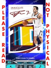 Panini DUNK App DIGITAL Facundo Campazzo Nuggets Immaculate Patch 1/49 Rookie Si