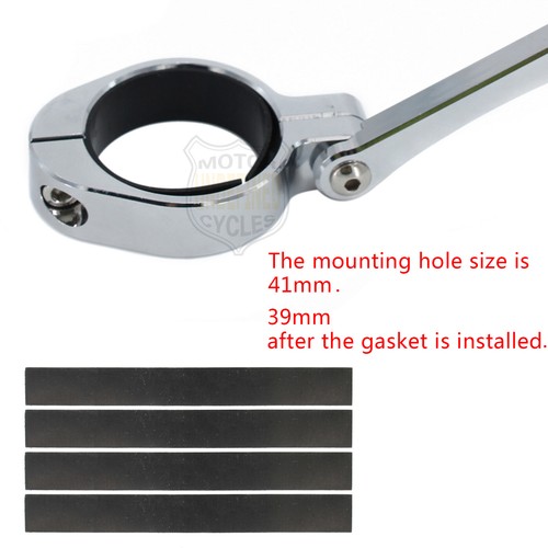 2X Motorcycle 39mm-41mm Headlight Bracket Mount Clamp Fork Tube Spotlight Holder - Bild 4 von 16