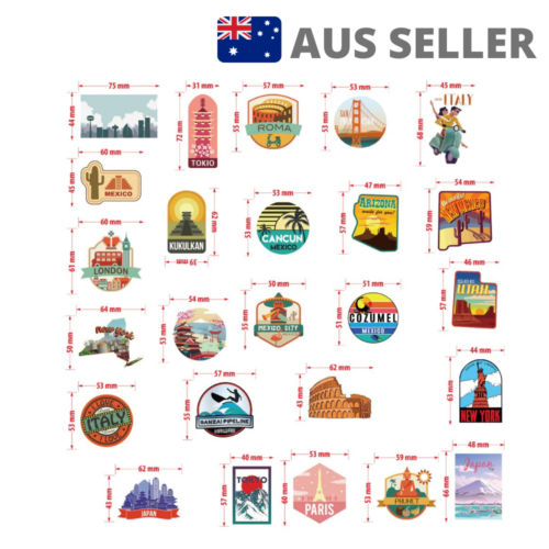Travel Country Cities Landmarks Assorted Stickers | Pack of 50 Gift (Style A) - Picture 4 of 7