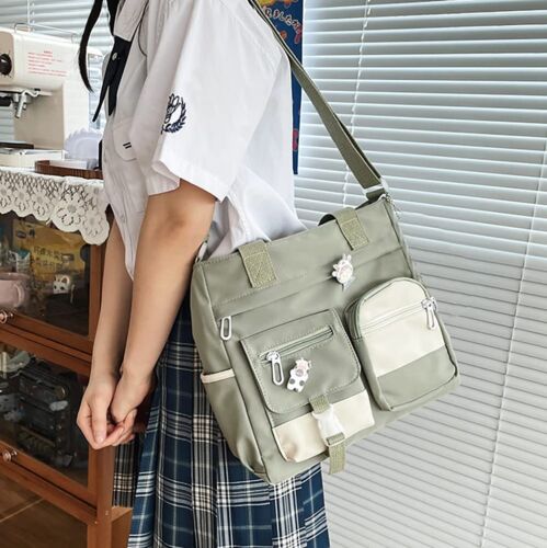 Crossbody Cute Bag for Teens Kawaii Messenger Purse Nylon Shoulder Tote Bags - Picture 3 of 7