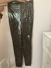 Versace pants animal print skinny