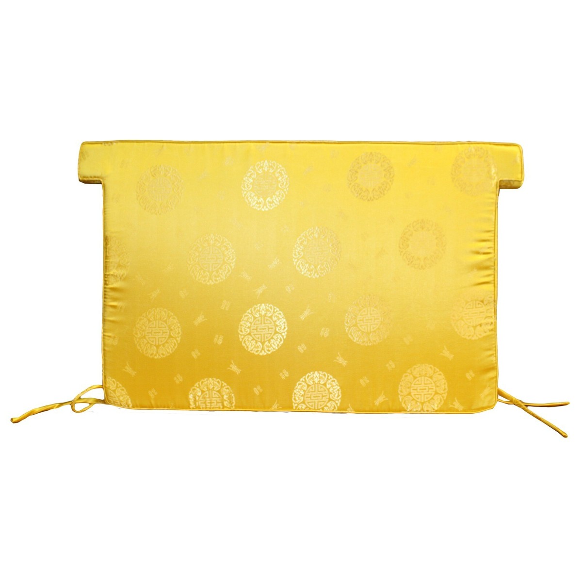 A2 Chinese Oriental Golden Yellow Silk Fabric Rectangular Seat Cushion Pad ws607S A2 Chinese Oriental Golden Yellow Silk Fabric Rectangular Seat Cushion Pad ws607S
