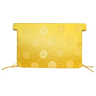 A2 Chinese Oriental Golden Yellow Silk Fabric Rectangular Seat Cushion Pad ws607S A2 Chinese Oriental Golden Yellow Silk Fabric Rectangular Seat Cushion Pad ws607S