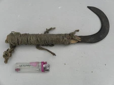 antique tool Pruning knife wine garden Forged Iron Medieval serpette clipper vtg