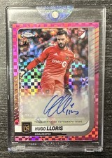 HUGO LLORIS - 2025 Topps Chrome MLS Mania PINK X-FRACTOR AUTO 47/99 SP - LAFC