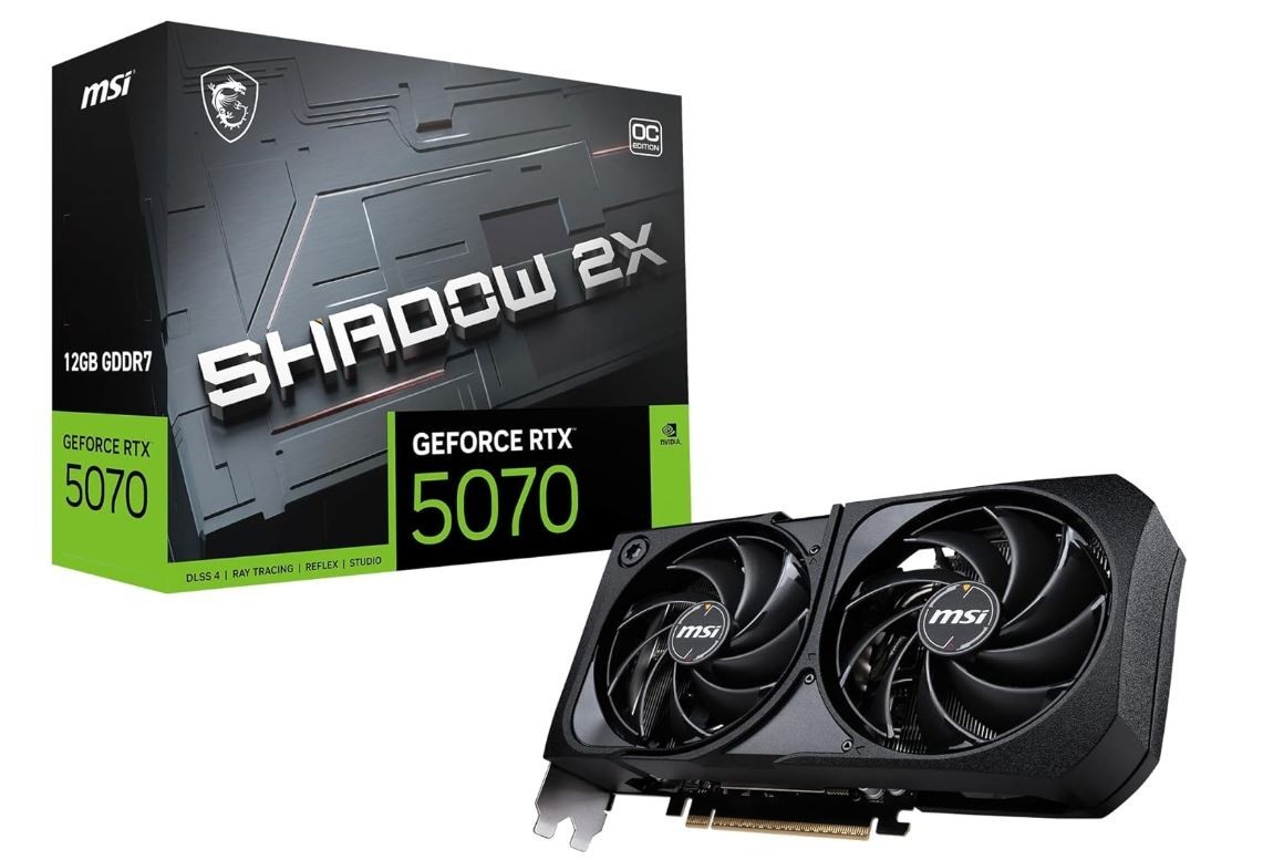 MSIGeForceRTX507012GSHADOW2XOCG5070-12S2C12GBGDDR7GraphicCard