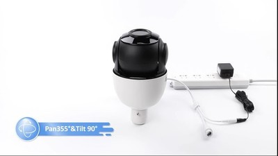 JENNOV 4K 8MP 30X Zoom PoE Security Camera PTZ Auto Tracking