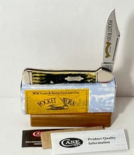 Case XX Pocket Worn CopperLock Knife 1 Blade Bone  #61549L SS Olive Green NEW