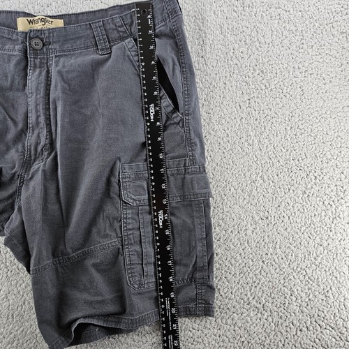 Pantalones Cortos Carga Wrangler Para Hombre 38 (38x10) Gris Ripstop Utilidad Ropa de Trabajo Bolsillos - Imagen 10 de 17