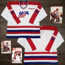 RARE VTG 1988 Team USA Calgary Winter Olympics Hockey Jersey by CCM — Size L