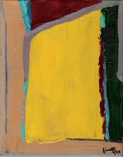 FINELLI ORIGINAL ART 11x14  ACRYLIC ARTWORK COA ABSTRACT EXPRESSIONISM G3C