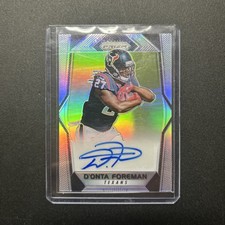 2017 Panini Prizm Rookie Autographs D'Onta Foreman #RA-DF Silver Prizm (AU, RC)