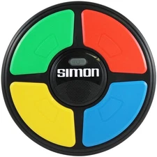 Simon Electronic Game with Digital Screen and Built-In Counter, 9-Inch Diameter