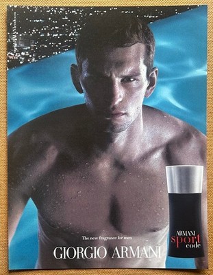 GIORGIO ARMANI - ARMANI SPORT CODE 2011 ganze Seite UK Magazin Anzeige