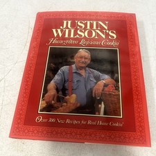 Justin Wilson's Homegrown Louisiana Cookin' (1990, Hardcover) ~ SIGNED