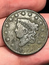 1825 Matron Head Large Cent Penny- Fine/VF Details