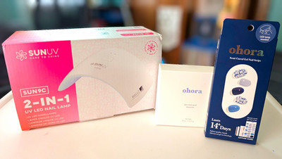 SUNUV SUN9C 2-in-1 UV LED Nail Lamp  +Ohora Nail Strips + Remover