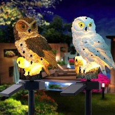 LumaOwl™ Solar LED Eule Gartenlampe Deko Außen Beleuchtung wetterfest