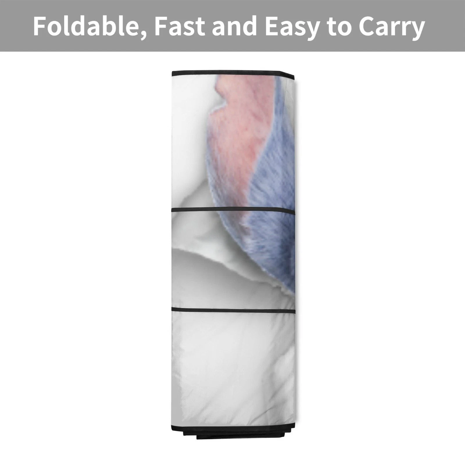 Funny Stitch Breaking Through Car Sun Shade Front Windshield Cover Cute Cartoon