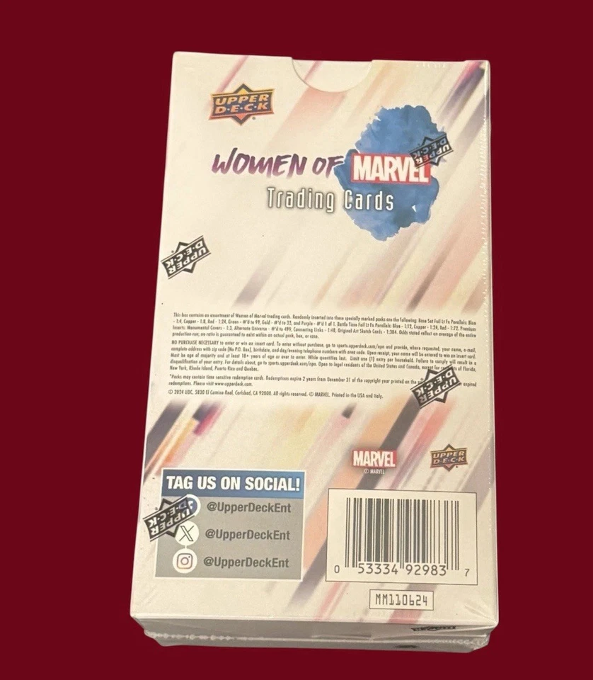 Women of Marvel 12-Pack Box (Upper Deck 2024) New & Factory Sealed 72 Cards - Image 3 of 4
