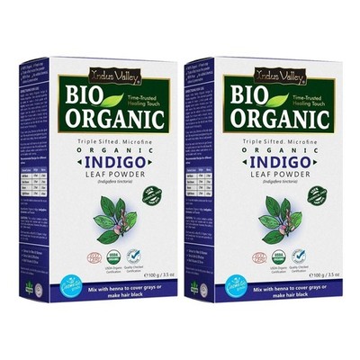 Indus Valley Bio Bio 100% Herbal Indigo Powder 100gm 2er Pack
